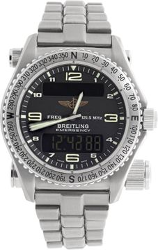 Breitling Emergency in titanium with a matte black dial