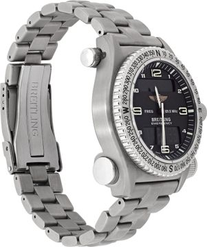 Breitling Emergency in titanium with a matte black dial