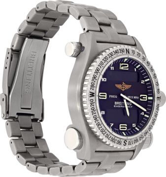 Breitling Emergency in titanium with a matte black dial