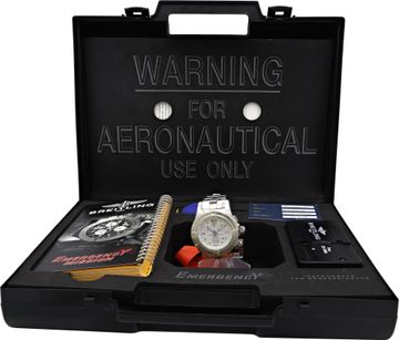 Breitling Emergency Mission in stainless steel white dial