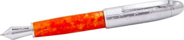 Breitling Marbled Orange Resin Ballpoint Pen