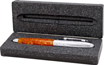 Breitling Marbled Orange Resin Ballpoint Pen
