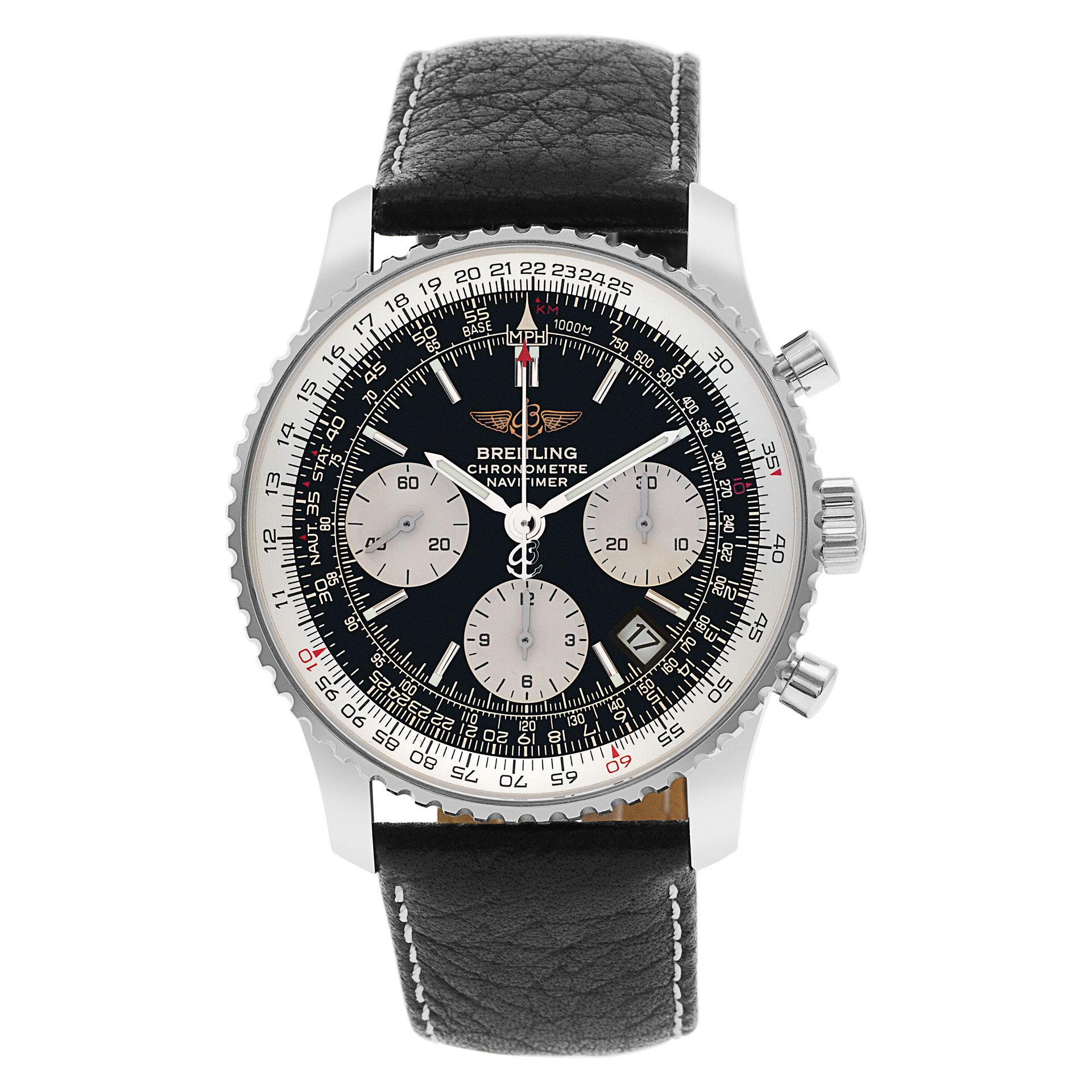 Pre-owned Breitling Navitimer A23322 stainless steel 41mm auto