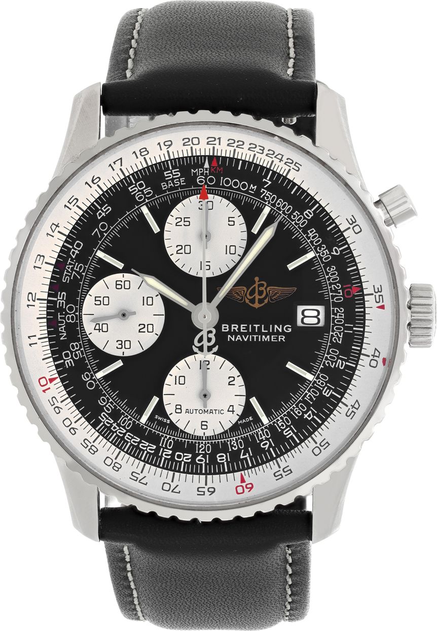 非売品 BREITLING NAVITIMER 2way バック キャンバス Pre-owned Breitling Navitimer A13322 Stainless Steel White dial