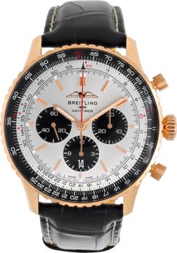 Breitling Navitimer RB0137 18k rose gold Silver dial 46mm    Automatic watch