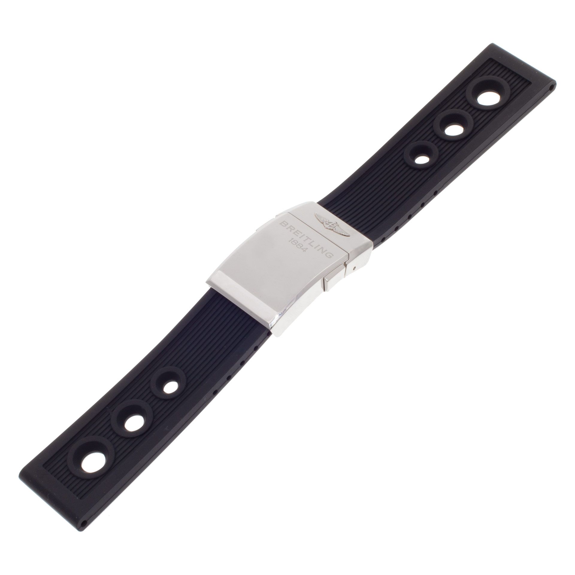 Breitling Ocean Racer Black Rubber Strap (22x20) | Gray & Sons