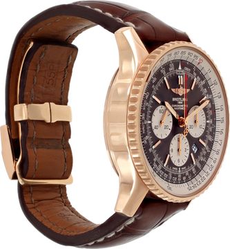 Breitling Rattrapante RB0311/21/Q619 18k rose gold chocolate dial 44mm Automatic