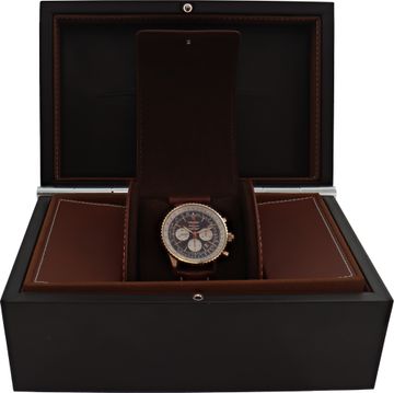 Breitling Rattrapante RB0311/21/Q619 18k rose gold chocolate dial 44mm Automatic