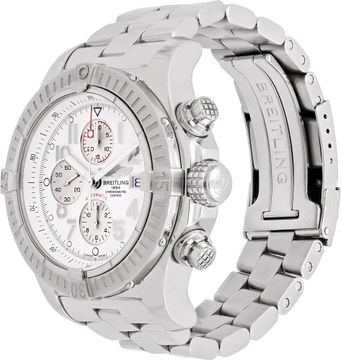 Breitling Super Avenger A13370 Stainless Steel White dial 50mm Automatic watch