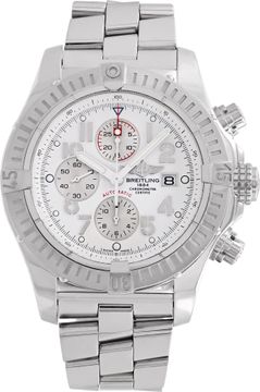 Breitling Super Avenger A13370 Stainless Steel White dial 50mm Automatic watch