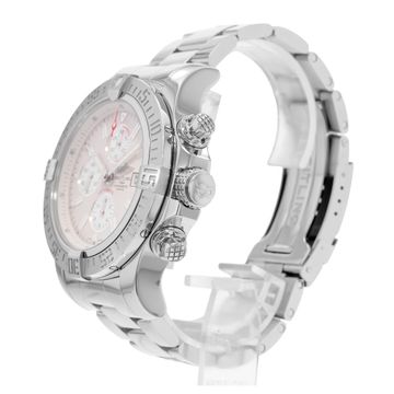 Breitling Super Avenger II A13371 Steel Silver dial 48mm Auto