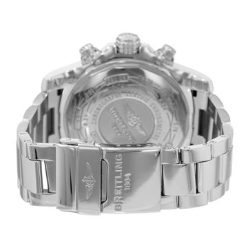 Breitling Super Avenger II A13371 Steel Silver dial 48mm Auto