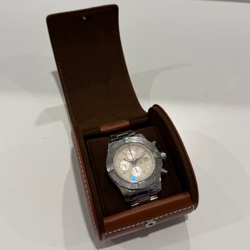 Breitling Super Avenger II A13371 Steel Silver dial 48mm Auto