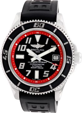 Breitling Superocean in Stainless Steel on a Black Rubber Strap