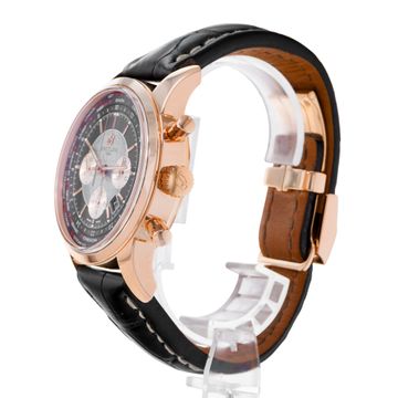 Breitling Transocean Chronograph Unitime RB0510 Rose Gold Black dial 46mm Auto