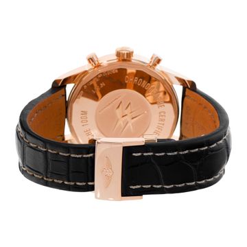 Breitling Transocean Chronograph Unitime RB0510 Rose Gold Black dial 46mm Auto