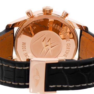 Breitling Transocean Chronograph Unitime RB0510 Rose Gold Black dial 46mm Auto