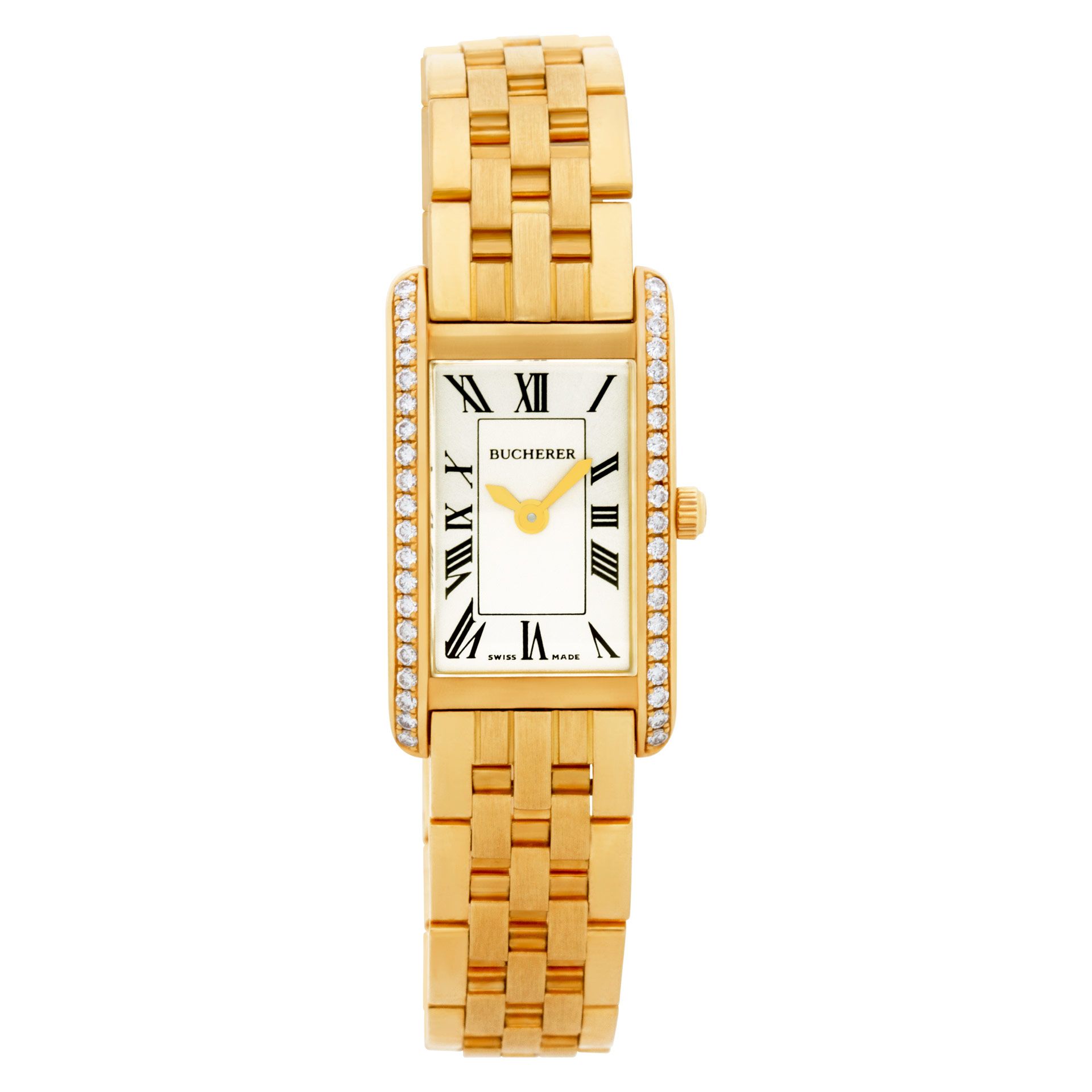 BUCHERER ゴールドトーン 置時計 Pre-owned Bucherer 18k 20.5mm Quartz watch | Gray & Sons Jewelers