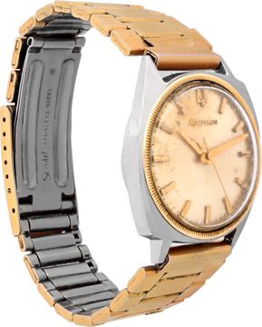 Bulova Accutron in Stainless Steel  White dial 33mm  Tuning Fork watch