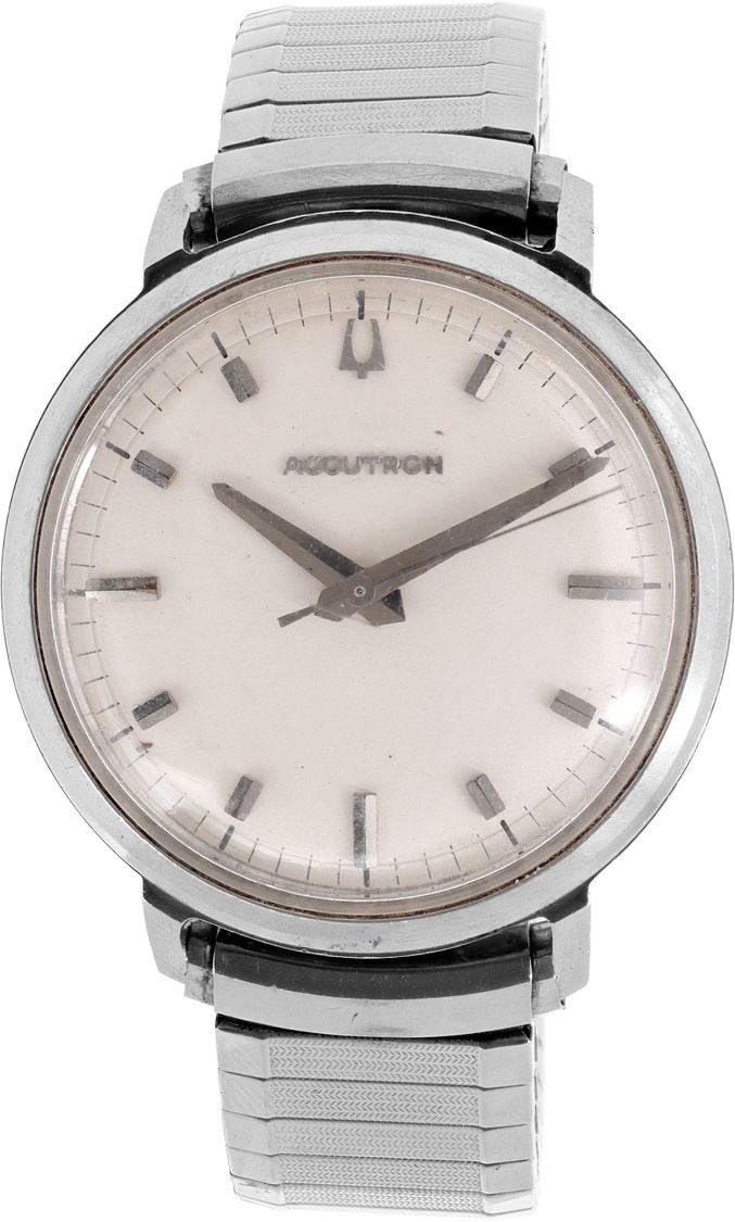 Preowned Bulova Accutron Stainless Steel White dial W529631 display picture 1