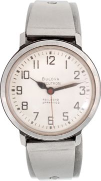 Bulova Accutron Stainless Steel White dial mm Tuning Fork watch Bulova Accutron 35mm Mens Watch Collection