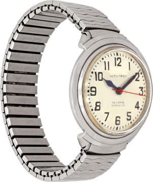 Bulova Accutron in Stainless Steel White dial 35mm    Quartz watch
