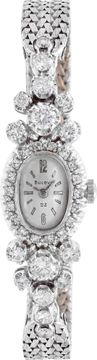 Bulova cocktail watch in 14k white gold Jewelry Collection