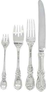 "BURGUNDY" Sterling Silver Flatware set, patented in 1949 by REED & BARTON- 102 PIECES TOTAL