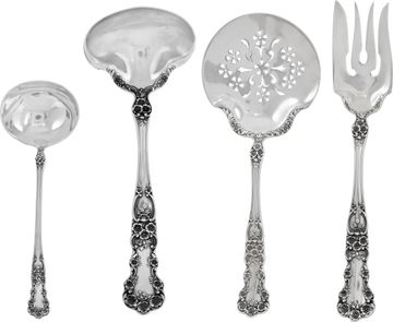 BUTTERCUP Sterling silver flatware set patented 1899 by GORHAM. 104 pieces