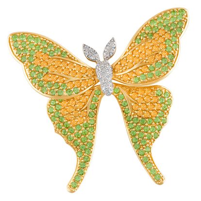 Tres Chic White Butterfly Broach main image 0