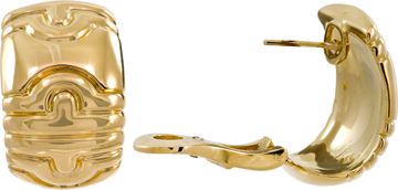 Bvlgari 18k yellow gold earrings