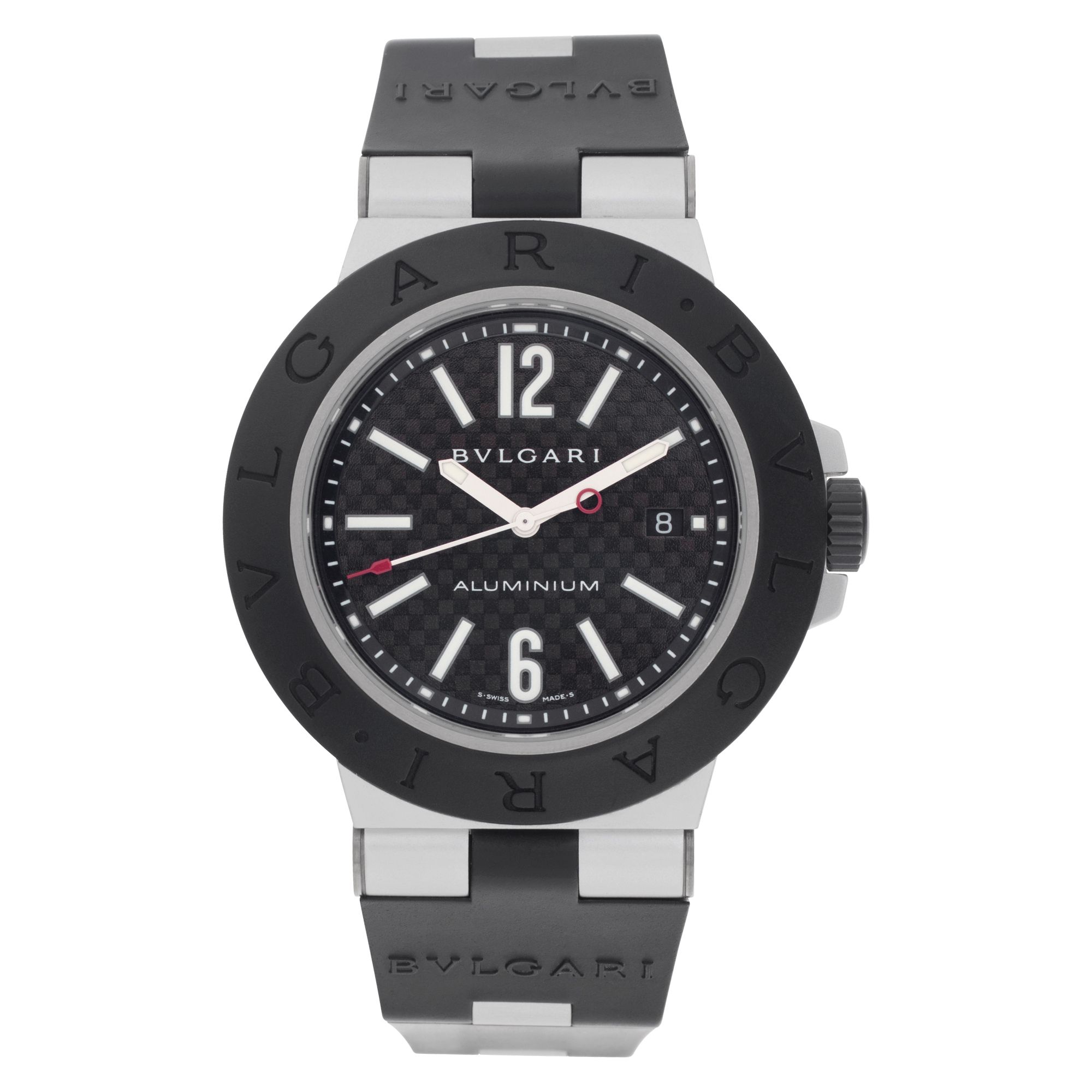 BVLGARI アルミニウム AL44TA 自動巻 44mm HA-4608| ブルガリ AL44TA アルミニウム×ラバー カーボン文字盤