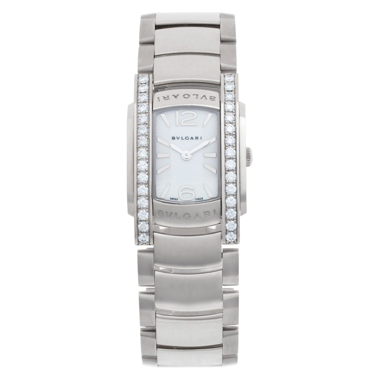 Pre-owned Bvlgari Assioma AAW31WGD1G 18k White Gold | | Gray & Sons