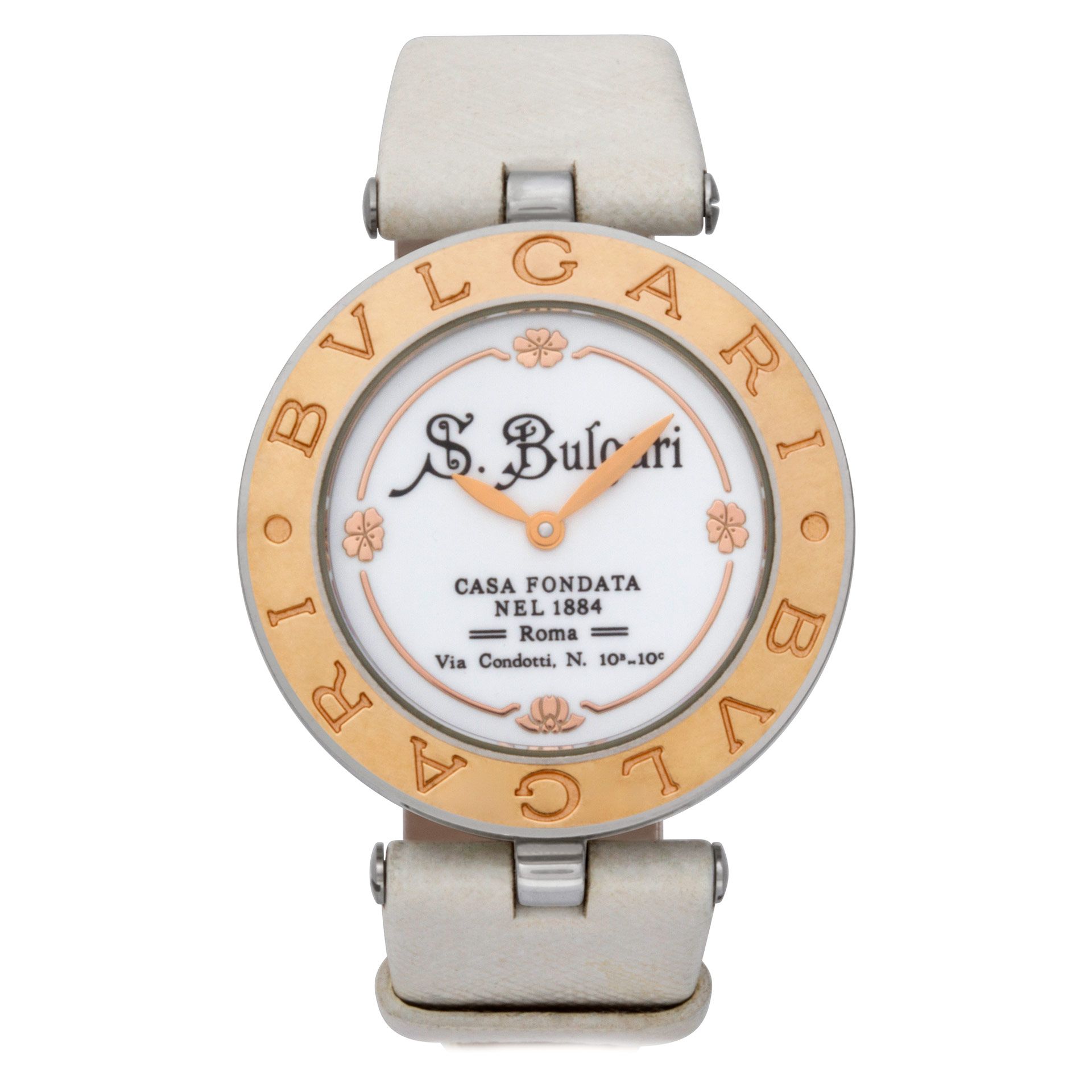 Used Bvlgari B.Zero1 BZ30SG Stainless Steel White dial 30mm