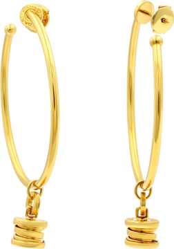 Bvlgari B Zero 1 hoop earrings 18k yellow gold. 1.75 inch diameter