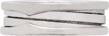 Bvlgari B Zero 1 ring in 18k white gold. Euro ring size 63 (US size 10.25). Width 10mm