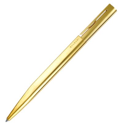 Bvlgari Ball Point Pen In Yellow Gold Plate | Gray & Sons Jewelers
