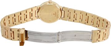 Bvlgari Vintage BB 23 GGD 18k Yellow Gold Black dial 23mm Quartz watch