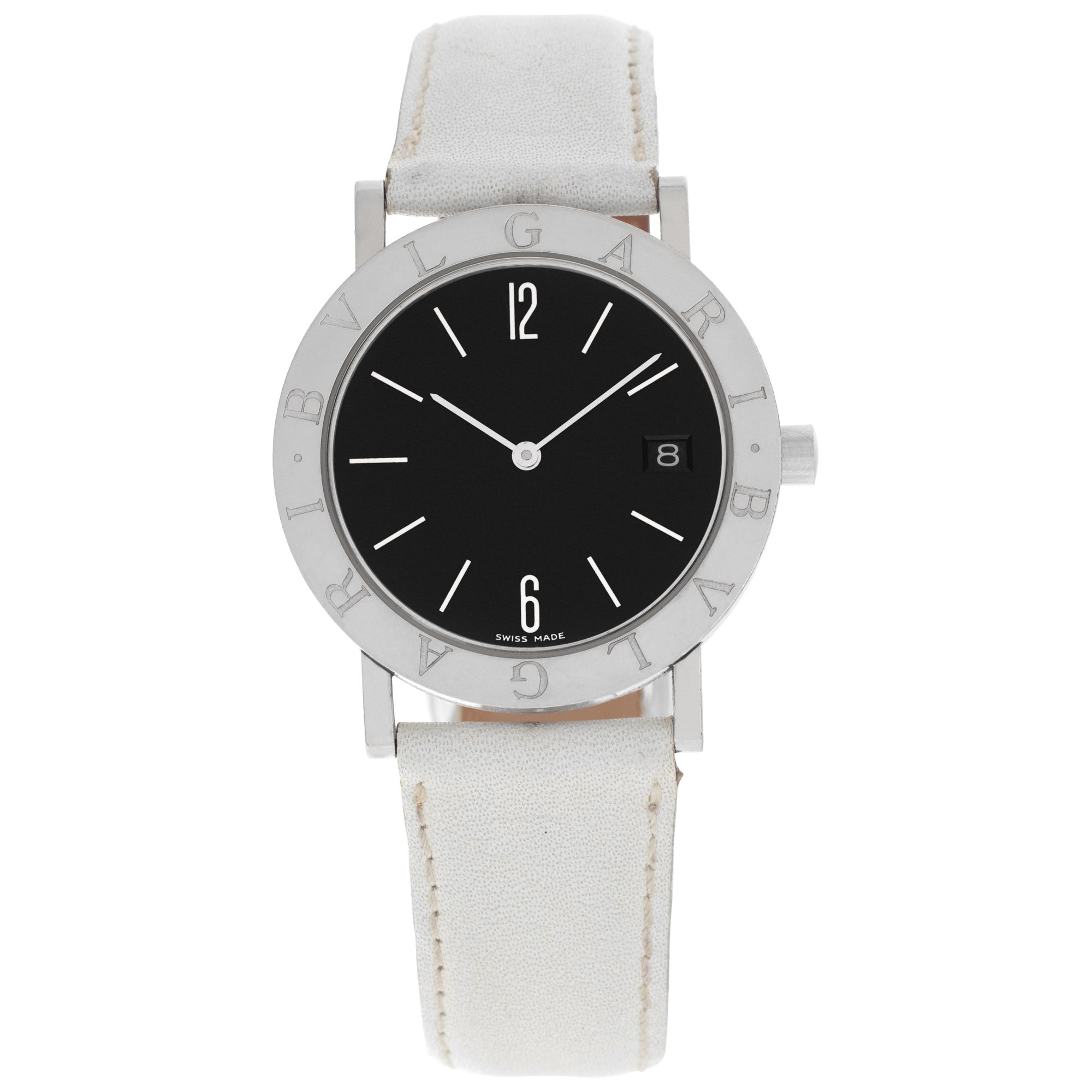Used Bvlgari Bvlgari BB33SLD Stainless Steel Black W526238