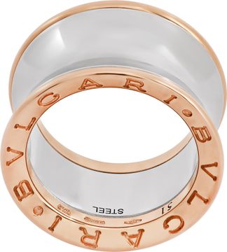 Bvlgari B.Zero 1 Anish Kapoor in 18k rose gold and stainless steel ring Bvlgari B.Zero 1 Anish Kapoor in 18k rose gold and stainless steel ring Ring Collection