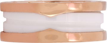 Bvlgari B.Zero ring 18k pink gold and white ceramic