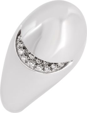 Bvlgari Cabochon ring in 18k white gold