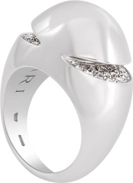 Bvlgari Cabochon ring in 18k white gold