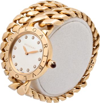 Bvlgari Catene BBC P 31 G 18k rose gold Mother Of Pearl dial 31mm Quartz watch