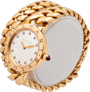 Bvlgari Catene BBC P 31 G 18k rose gold Mother Of Pearl dial 31mm Quartz watch