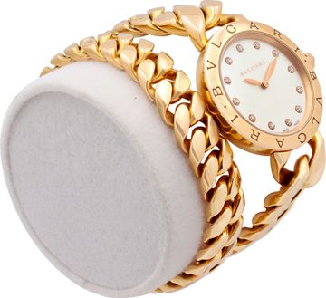 Bvlgari Catene BBC P 31 G 18k rose gold Mother Of Pearl dial 31mm Quartz watch