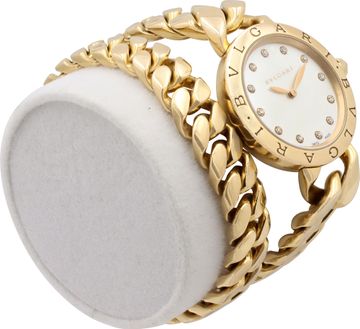 Bvlgari Catene BBC P 31 G 18k rose gold Mother Of Pearl dial 31mm Quartz watch