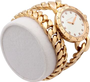 Bvlgari Catene BBC P 31 G 18k rose gold Mother Of Pearl dial 31mm Quartz watch