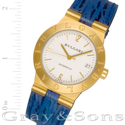 Pre-owned Bvlgari Diagono LC 35 G 18k 35mm auto watch | | Gray & Sons