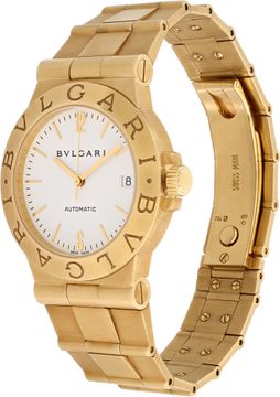 Bvlgari Diagono LCV35G 18k 35mm auto watch